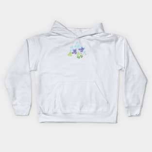 Violets In Spring Kids Hoodie